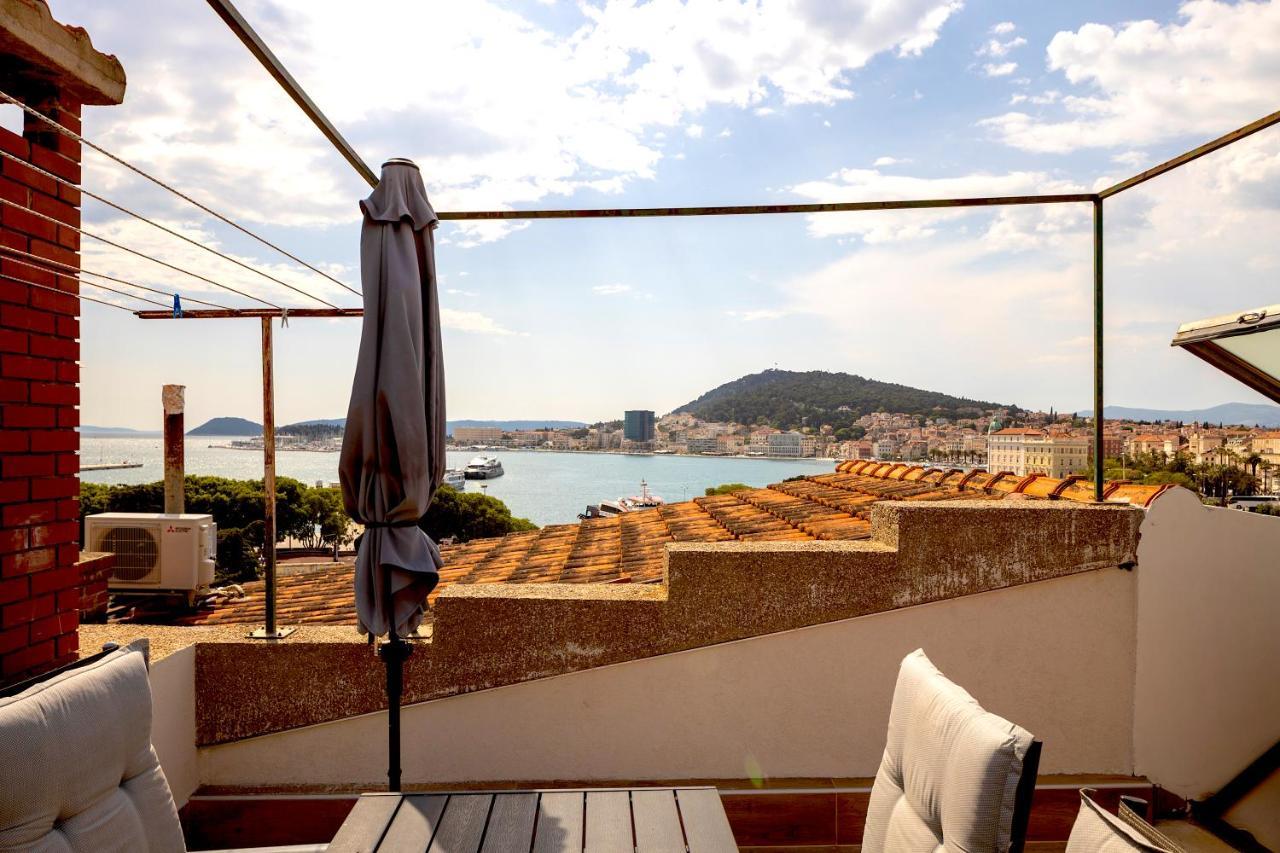 Luxury Apartment Olavia Rooftop Terrace & Seaview Split Kültér fotó